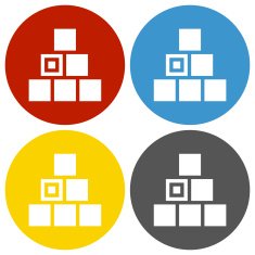 Logistics icon on circle buttons N7