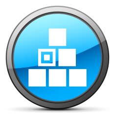 Logistics icon on a round button N39