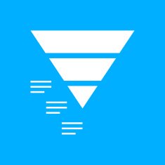 Pyramid icon on a blue background N4