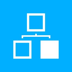 Organization Chart icon on a blue background N4