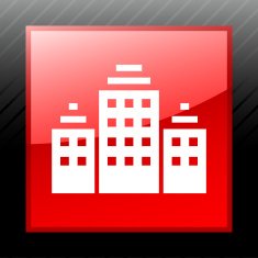 Office Building icon on a square button N22