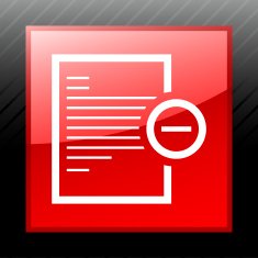Document icon on a square button N46