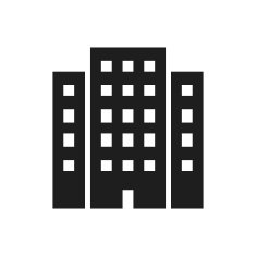 Office Building icon on a white background N36