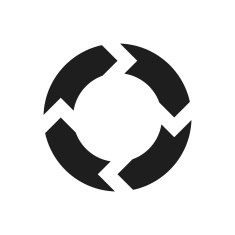 Chevron Chart icon on a white background N34