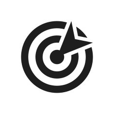 Target icon on a white background N34