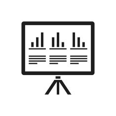 Projector Screen icon on a white background N26