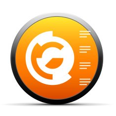 Coxcomb Chart icon on a round button N21