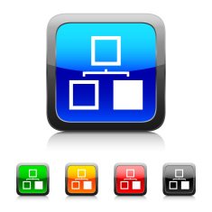 Organization Chart icon on color buttons N3