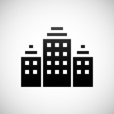 Office Building icon on a white background N37