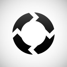Chevron Chart icon on a white background N35