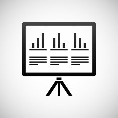 Projector Screen icon on a white background N28