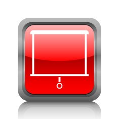 Projector Screen icon on a square button N20