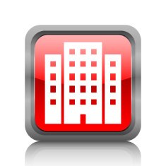 Office Building icon on a square button N27