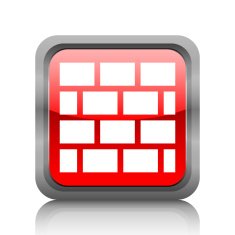 Wall icon on a square button N19