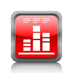 Bar Graph icon on a square button N66