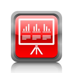 Projector Screen icon on a square button N21