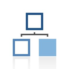 Organization Chart icon on a white background N22