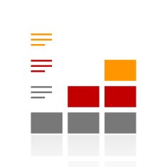 Bar Graph icon on a white background N102