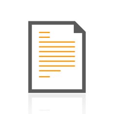 Document icon on a white background N82