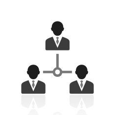 Leadership icon on a white background N10