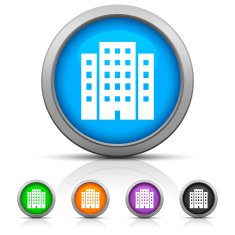 Office Building icon on round buttons N13