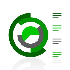 Coxcomb Chart icon on a white background N24