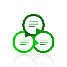 Venn Diagram icon on a white background N26