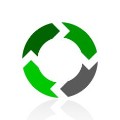Chevron Chart icon on a white background N39