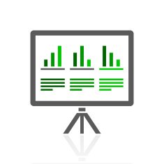 Projector Screen icon on a white background N35