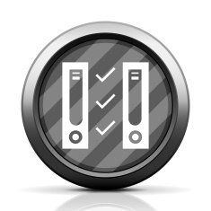 Network Server icon on a round button N42
