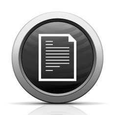 Document icon on a round button N113