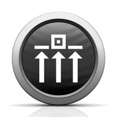 Logistics icon on a round button N46