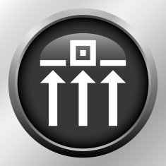 Logistics icon on a round button N47