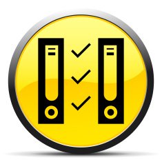 Network Server icon on a round button N45