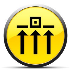 Logistics icon on a round button N48