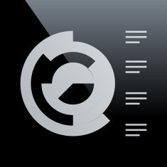 Coxcomb Chart icon on a black background N7