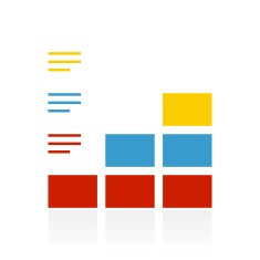 Bar Graph icon on a white background N108
