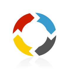 Chevron Chart icon on a white background N40