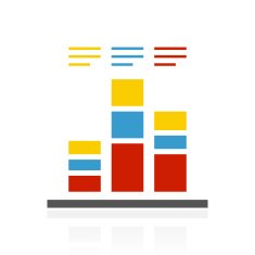 Bar Graph icon on a white background N109