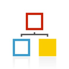 Organization Chart icon on a white background N26