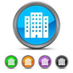 Office Building icon on circle buttons N13