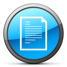 Document icon on a round button N119