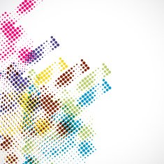 abstract colorful polka dot pattern background for design