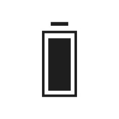 Battery icon on a white background