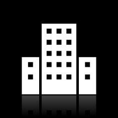 Office Building icon on a black background N16