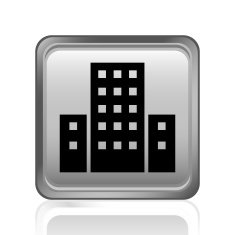 Office Building icon on a square button N30