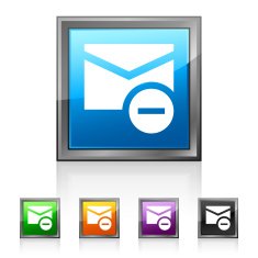 Email icon on square buttons N2