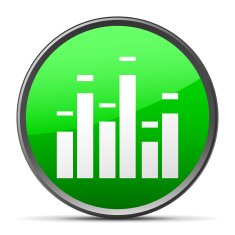 Equalizer icon on a round button N2