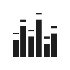 Equalizer icon on a white background