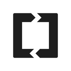 Chevron Chart icon on a white background N41